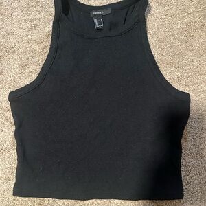 Forever 21 Black Crop Top black Med